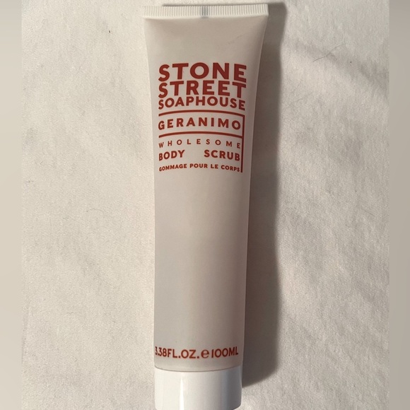 🌺BRAND NEW🌺 STONE STREET SOAPHOUSE Geranimo Wholesome Body Scrub 3.38 fl oz - Picture 2 of 7
